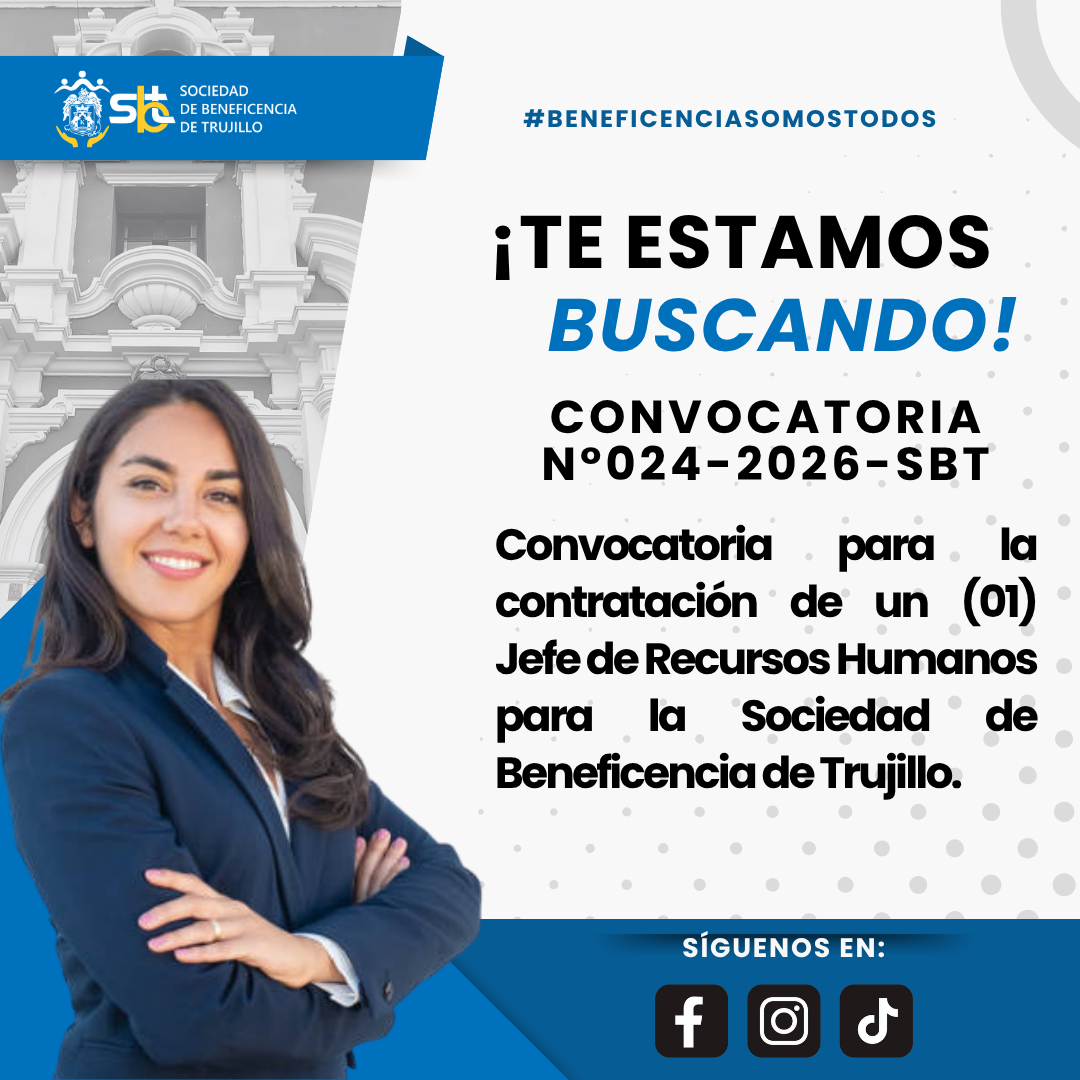 Convocatoria para la contratación de un (01) Jefe de Recursos Humanos